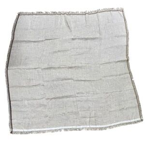 100% Capri Natural Linen Fringe Scarf or Wrap
